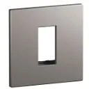 AC1200MT-ART ADV COVER PLATE + FRAME 1M MATT TITANIUM