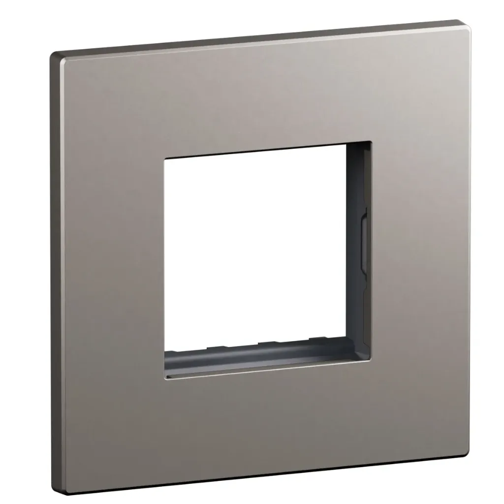 AC1201MT -ART ADV COVER PLATE + FRAME 2 M MATT TITANIUM