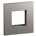 AC1201MT -ART ADV COVER PLATE + FRAME 2 M MATT TITANIUM