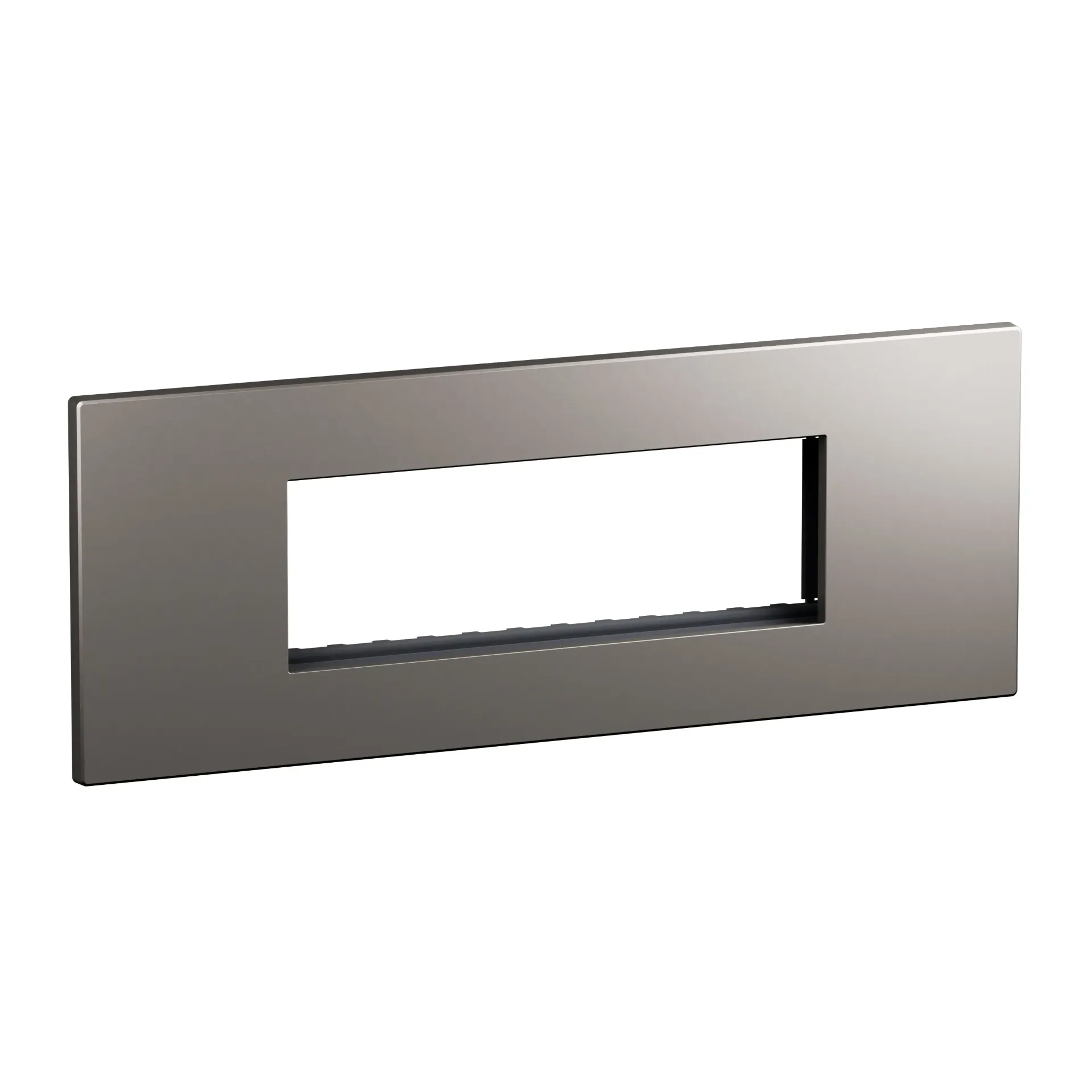 AC1205MT-ART ADV  COVER PLATE + FRAME 6M MATT TITANIUM