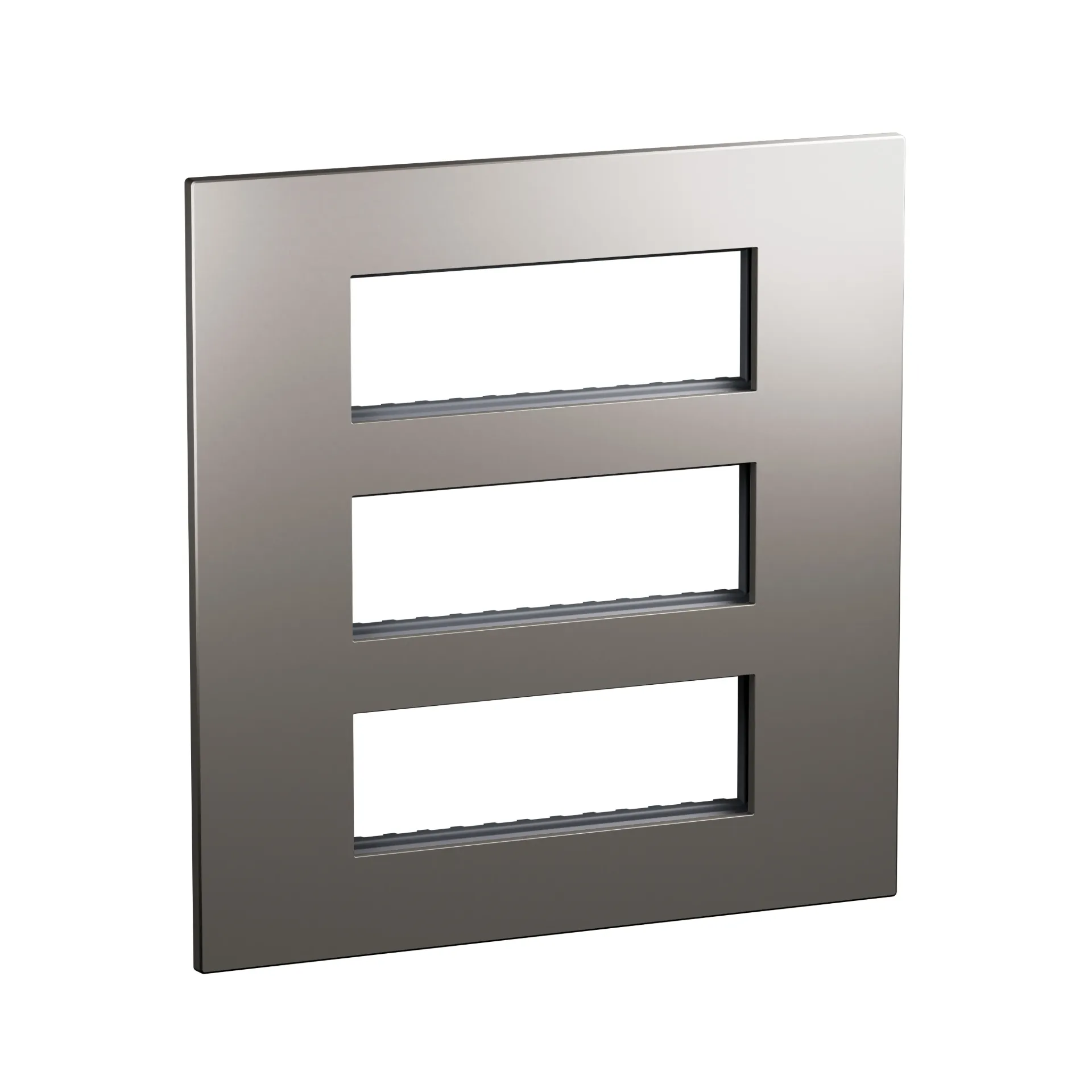 AC1211MT-Cover Plate + Frame - 3*6 Module - Matt Titanium
